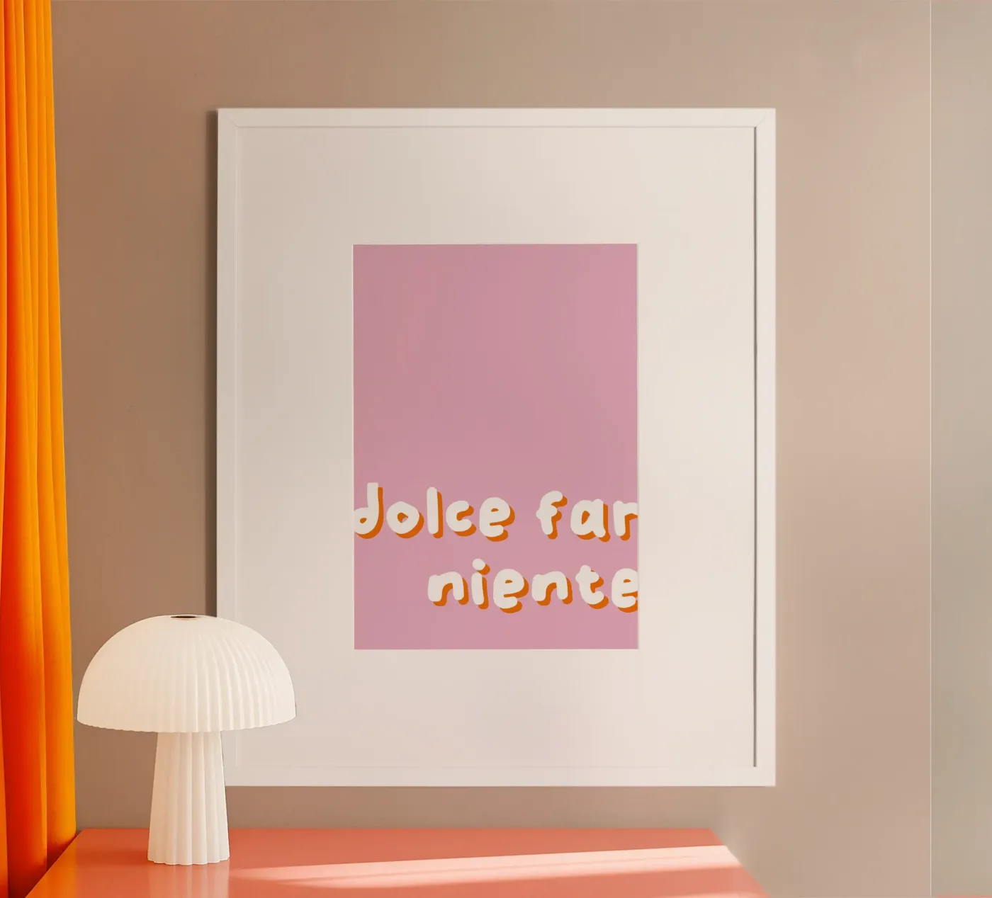 Dolce far Niente Poster poster da bright walls design