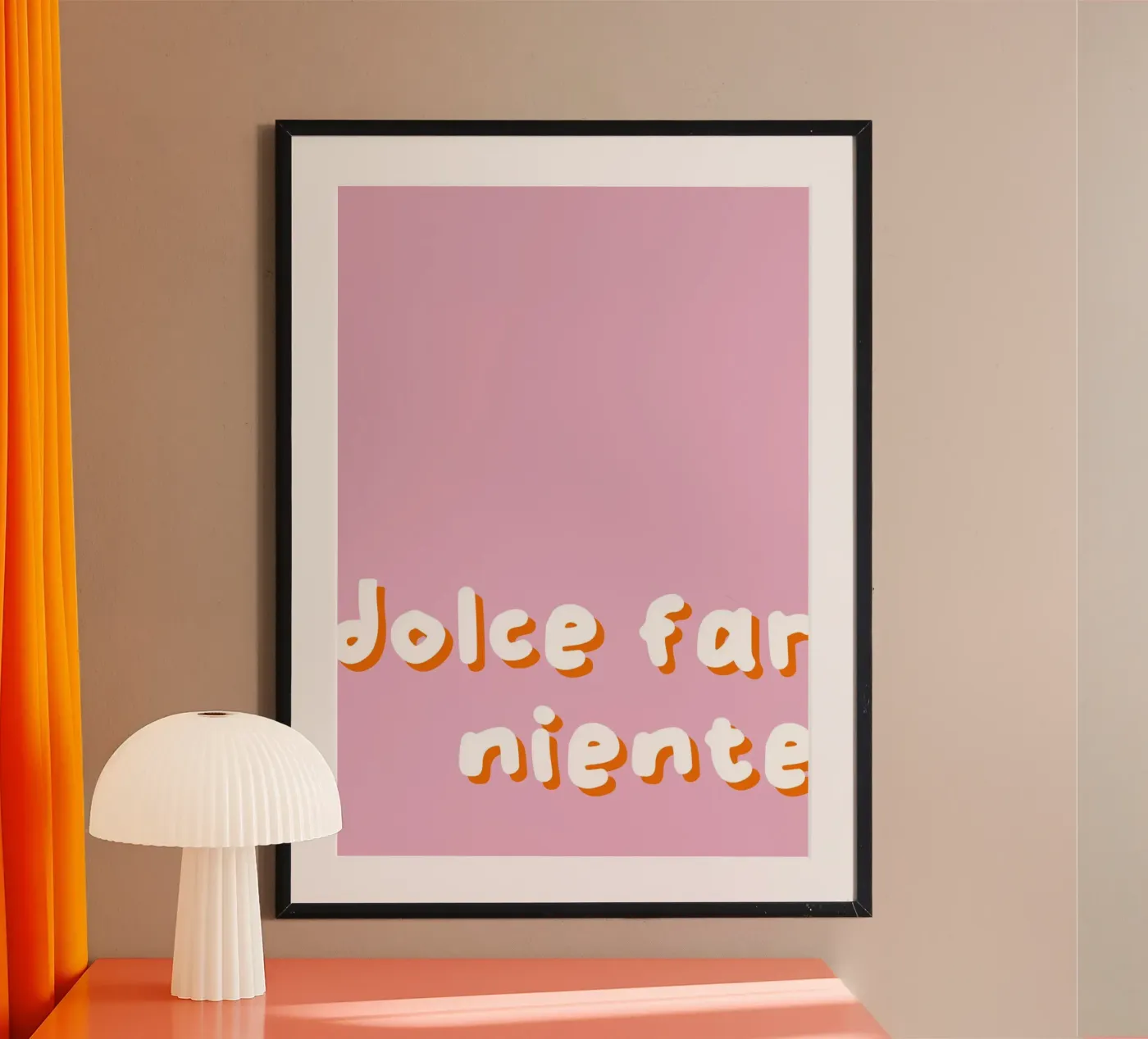 Dolce far Niente Poster poster da bright walls design
