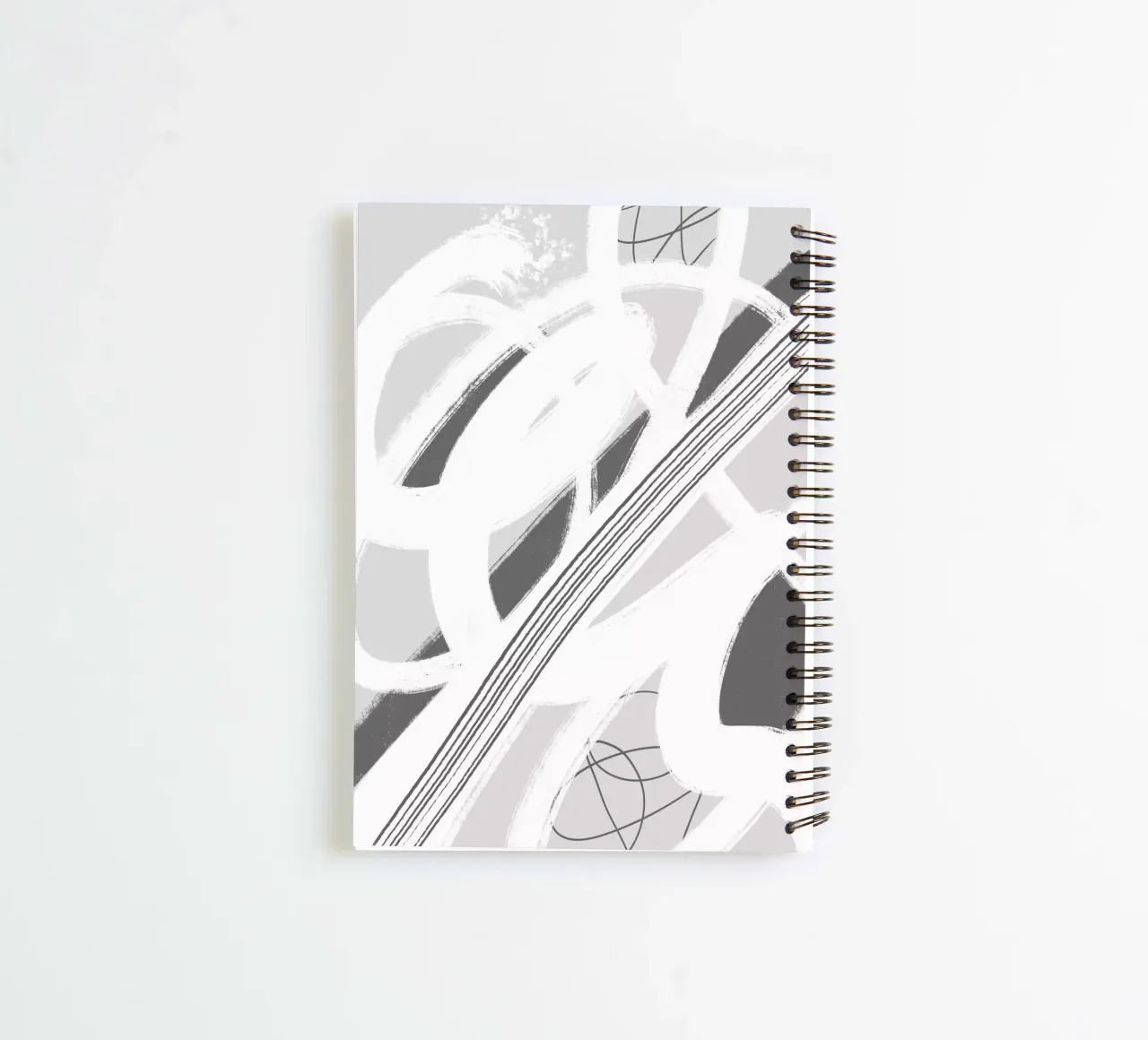 Abstract Painting No. 11 - Chaos and Silence spiral notebook by Melanie Viola