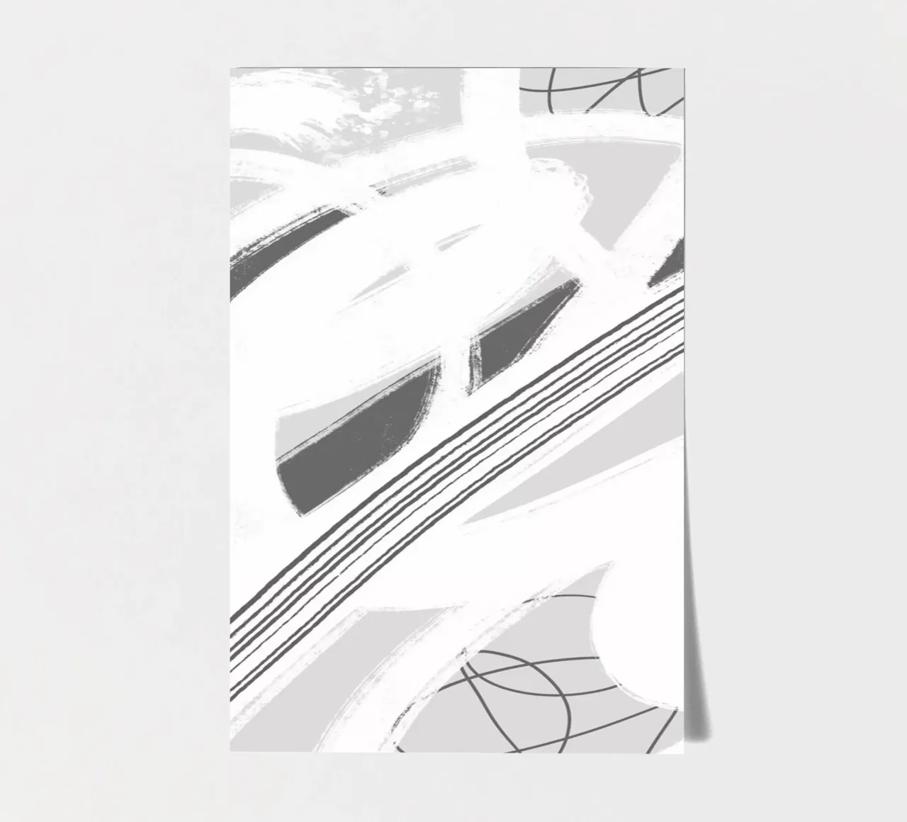 Abstract Painting No. 11 - Chaos and Silence sticker sheet by Melanie Viola
