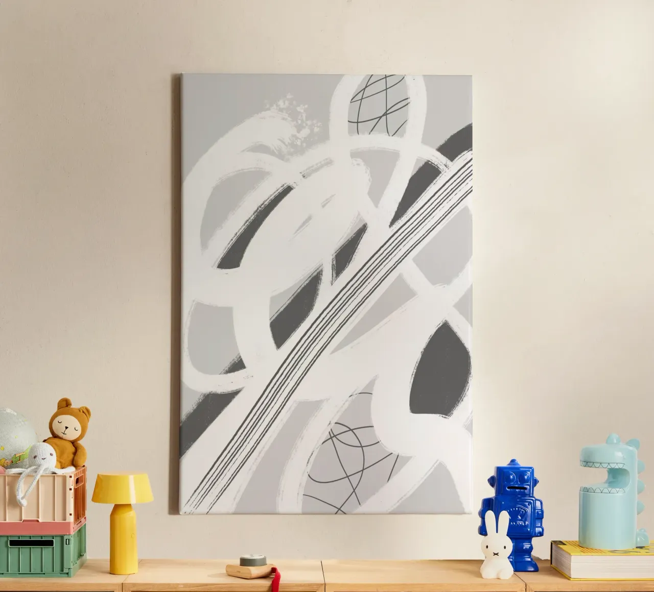Abstract Painting No. 11 - Chaos and Silence canvas by Melanie Viola