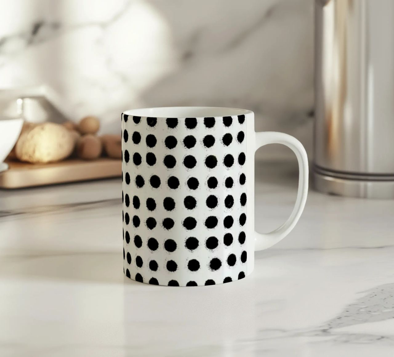 Ink Dots tazza in ceramica da Maren Gross
