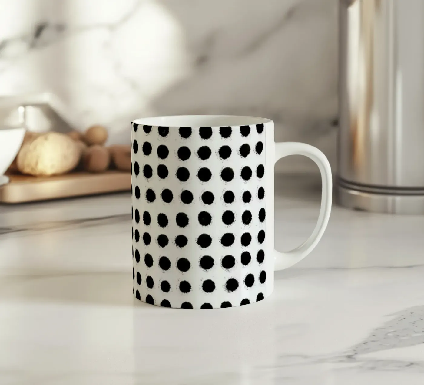 Ink Dots ceramic mug by Maren Gross