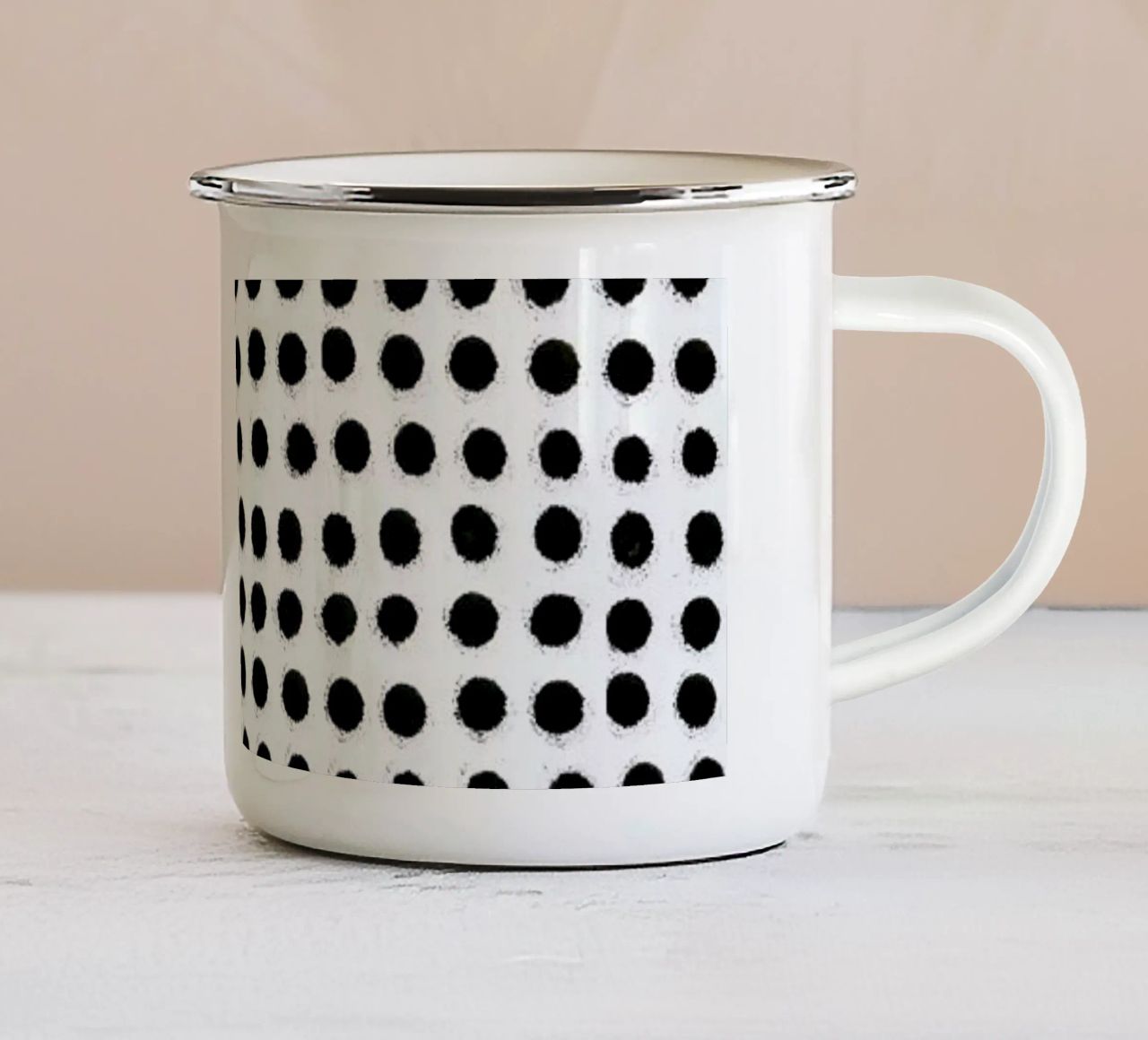 Ink Dots tazza in smalto da Maren Gross
