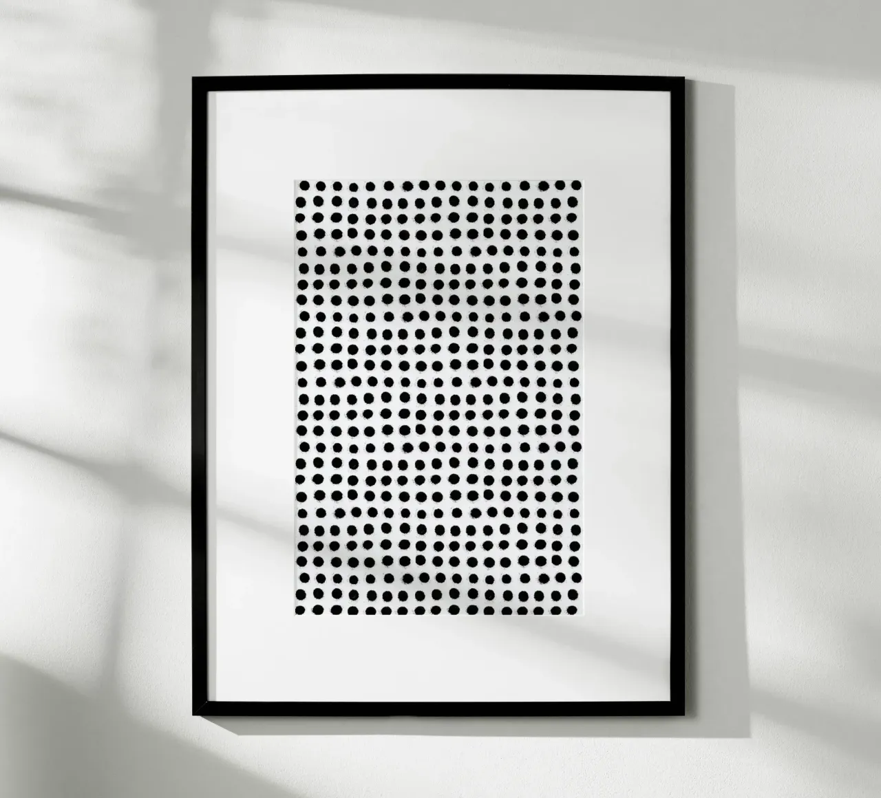 Ink Dots poster con telaio in legno da Maren Gross