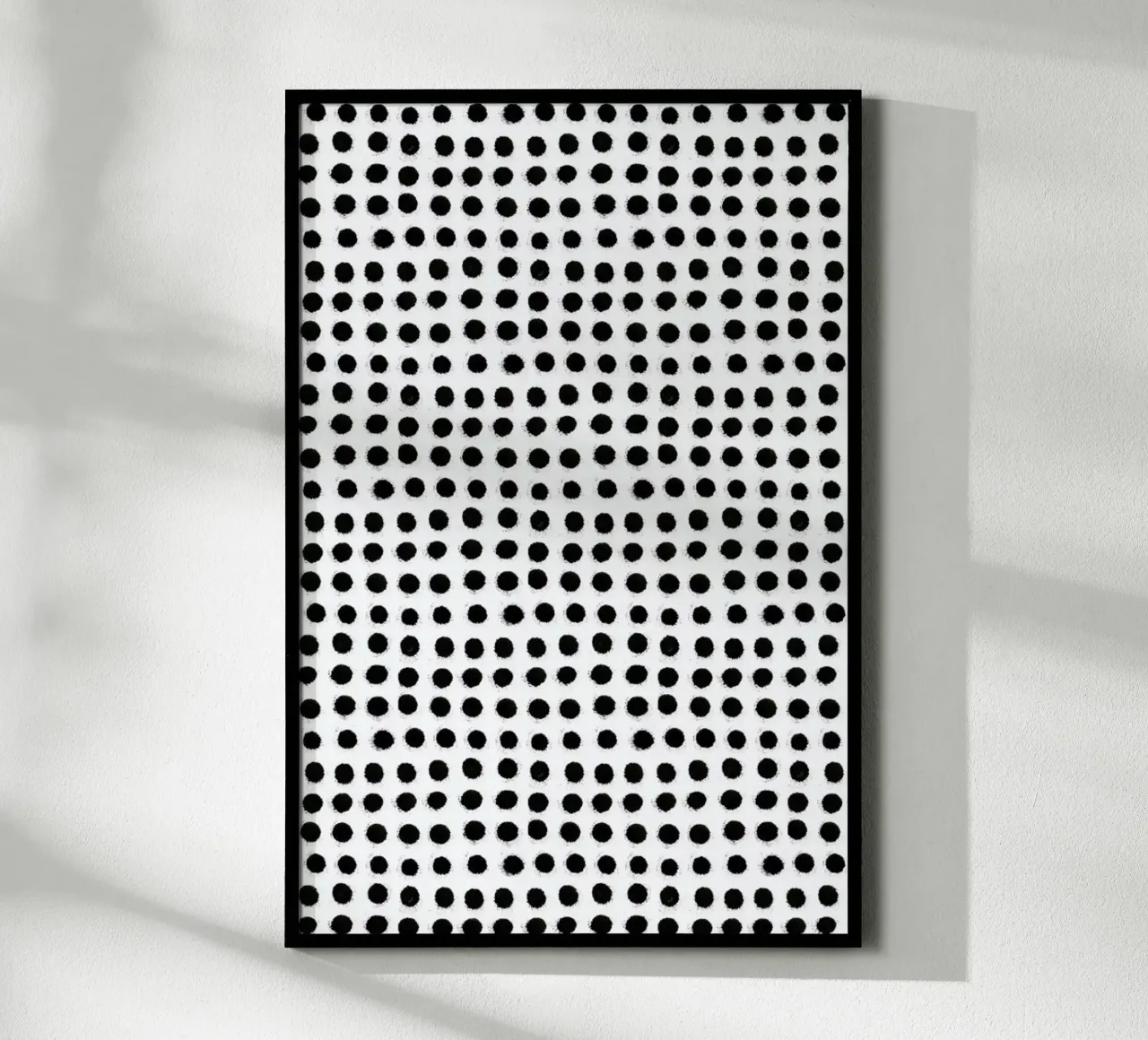 Ink Dots poster con telaio in legno da Maren Gross