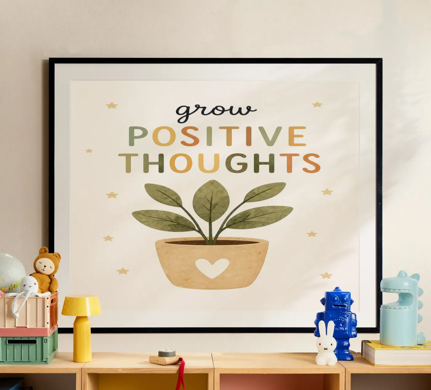 Positive Thoughts poster by Elinarts