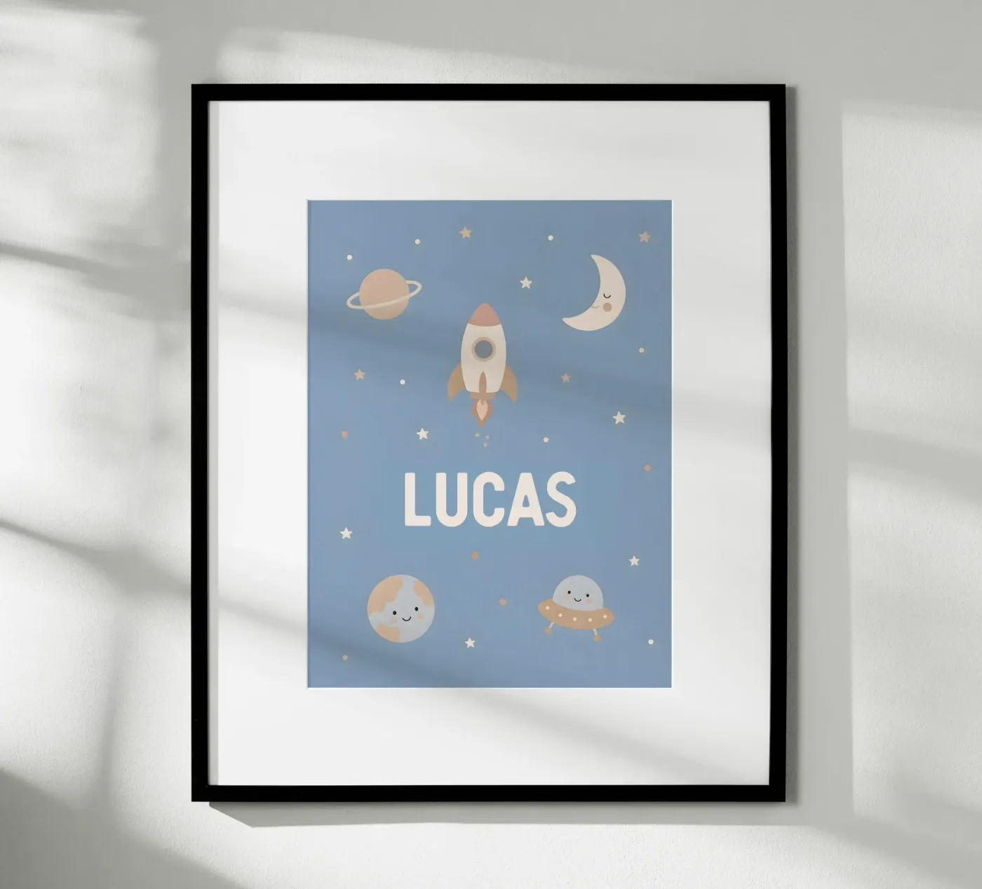 Space Lovers - Customisable poster by Little Moon & Co
