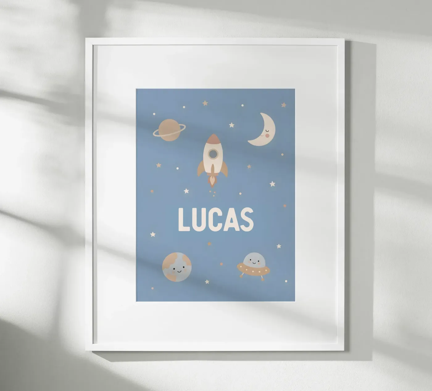 Space Lovers - Customisable poster by Little Moon & Co