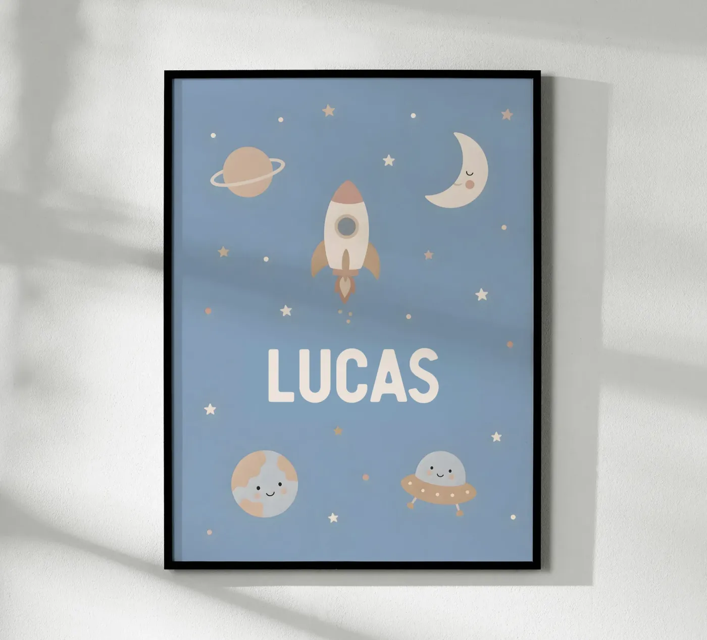 Space Lovers - Customisable poster by Little Moon & Co