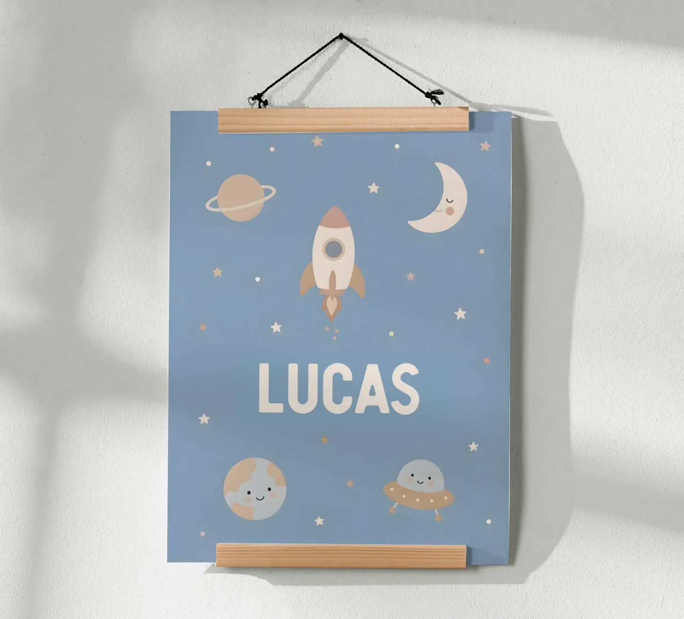 Space Lovers - Customisable poster by Little Moon & Co