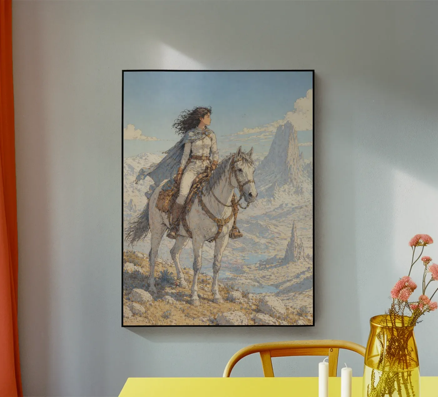 Reitpferd Acryl-Glas von Elinarts