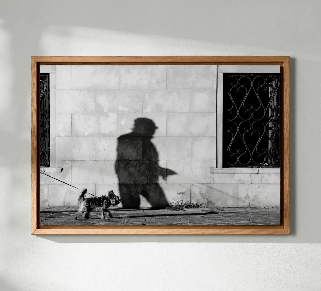 Cane e padrone tela con Cornice a cassetta da eyes & tries