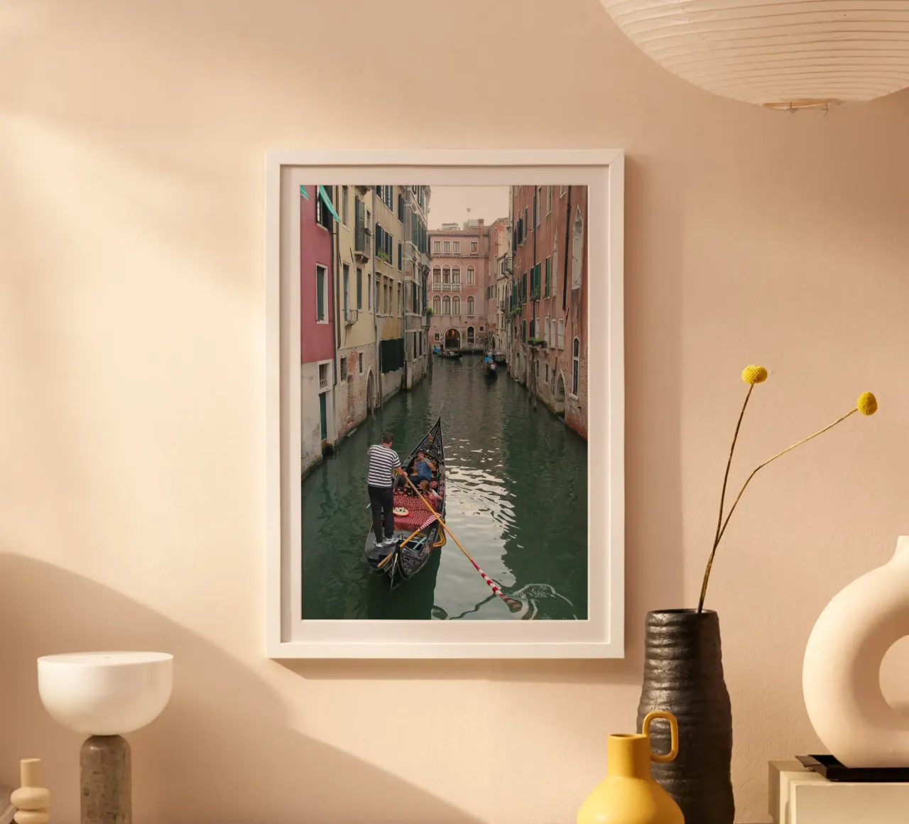 Venezia 29 - Gondola poster con telaio in alluminio da eyes & tries