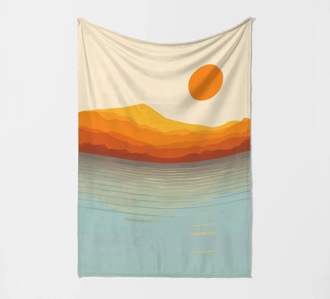 Sunset Landscape Fleecedecke von Jannie goods