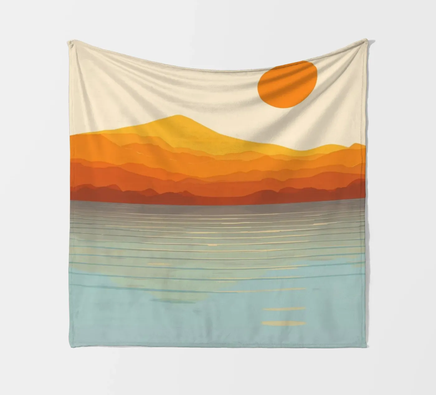 Sunset Landscape Fleecedecke von Jannie goods