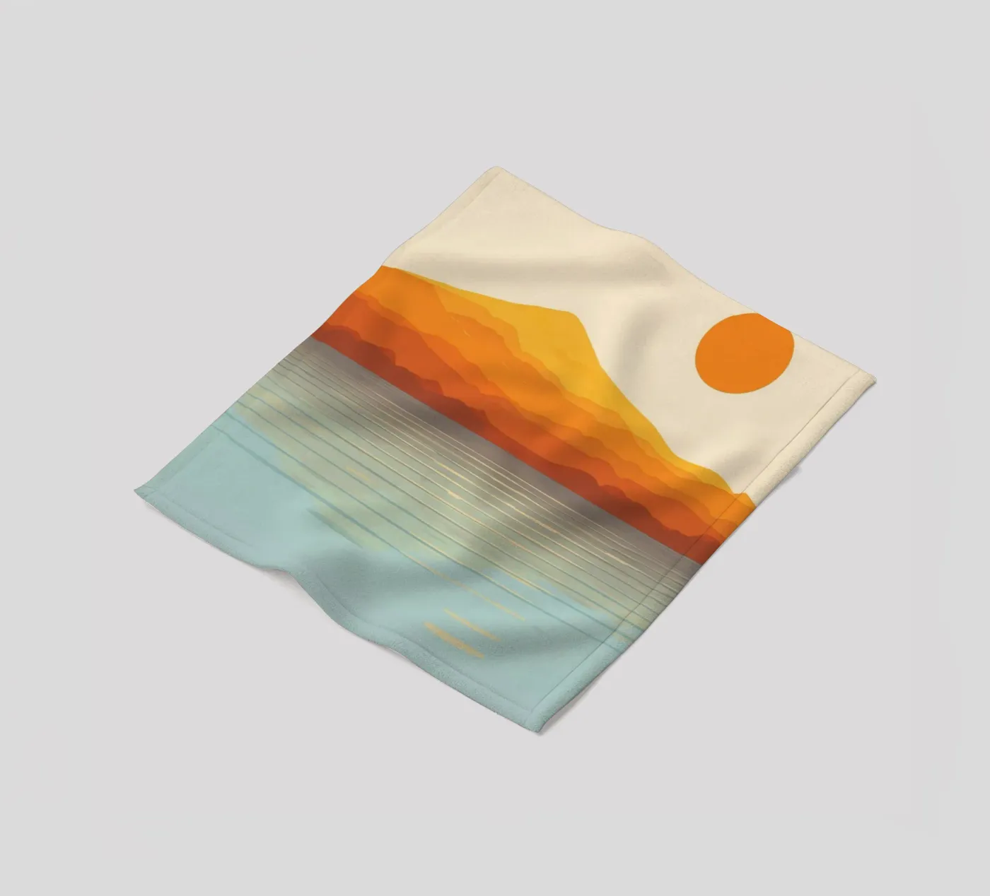 Sunset Landscape Fleecedecke von Jannie goods