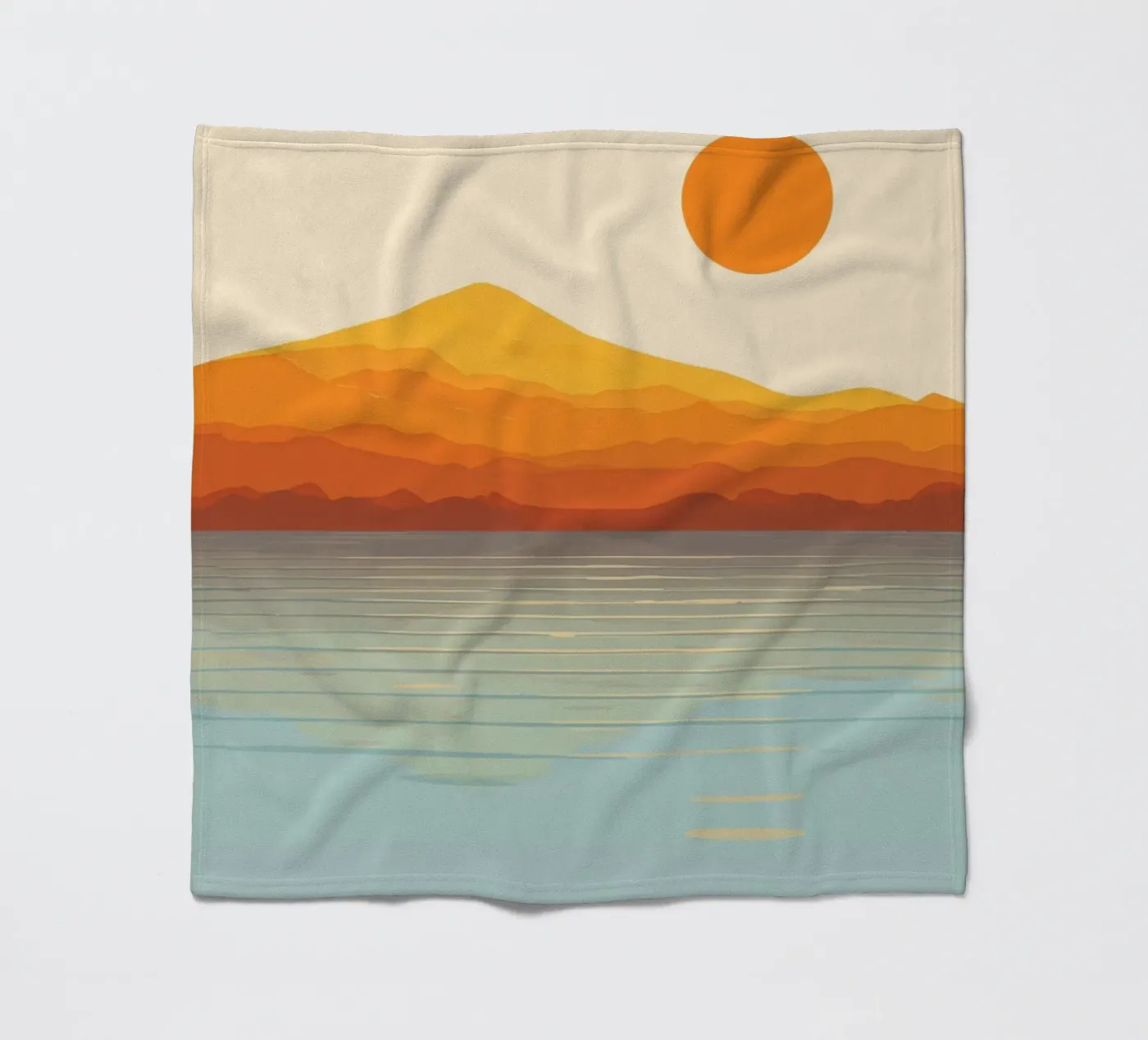 Sunset Landscape Fleecedecke von Jannie goods
