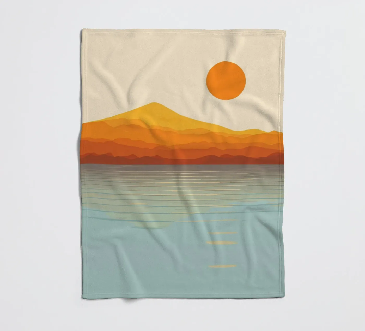 Sunset Landscape Fleecedecke von Jannie goods