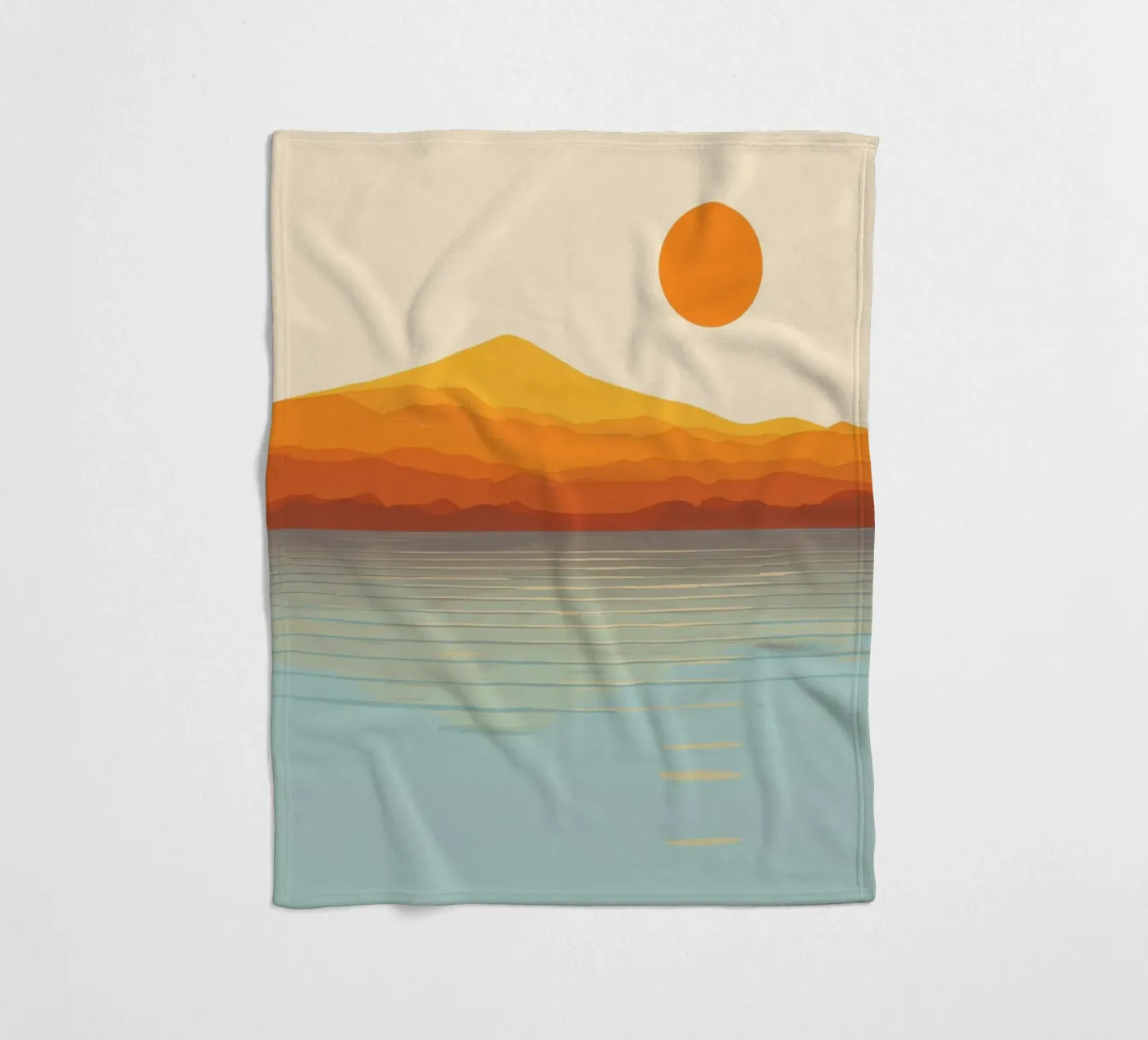 Sunset Landscape Fleecedecke von Jannie goods