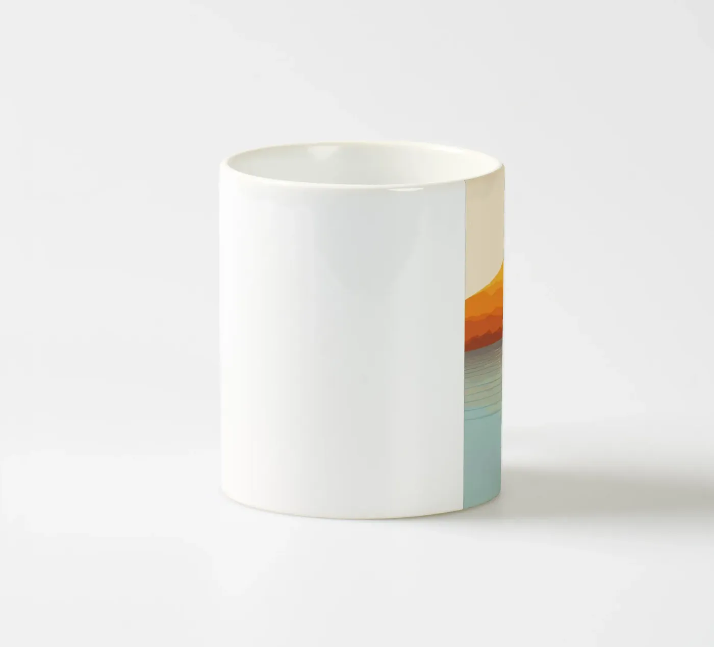 Sunset Landscape ceramic mug by Jannie goods