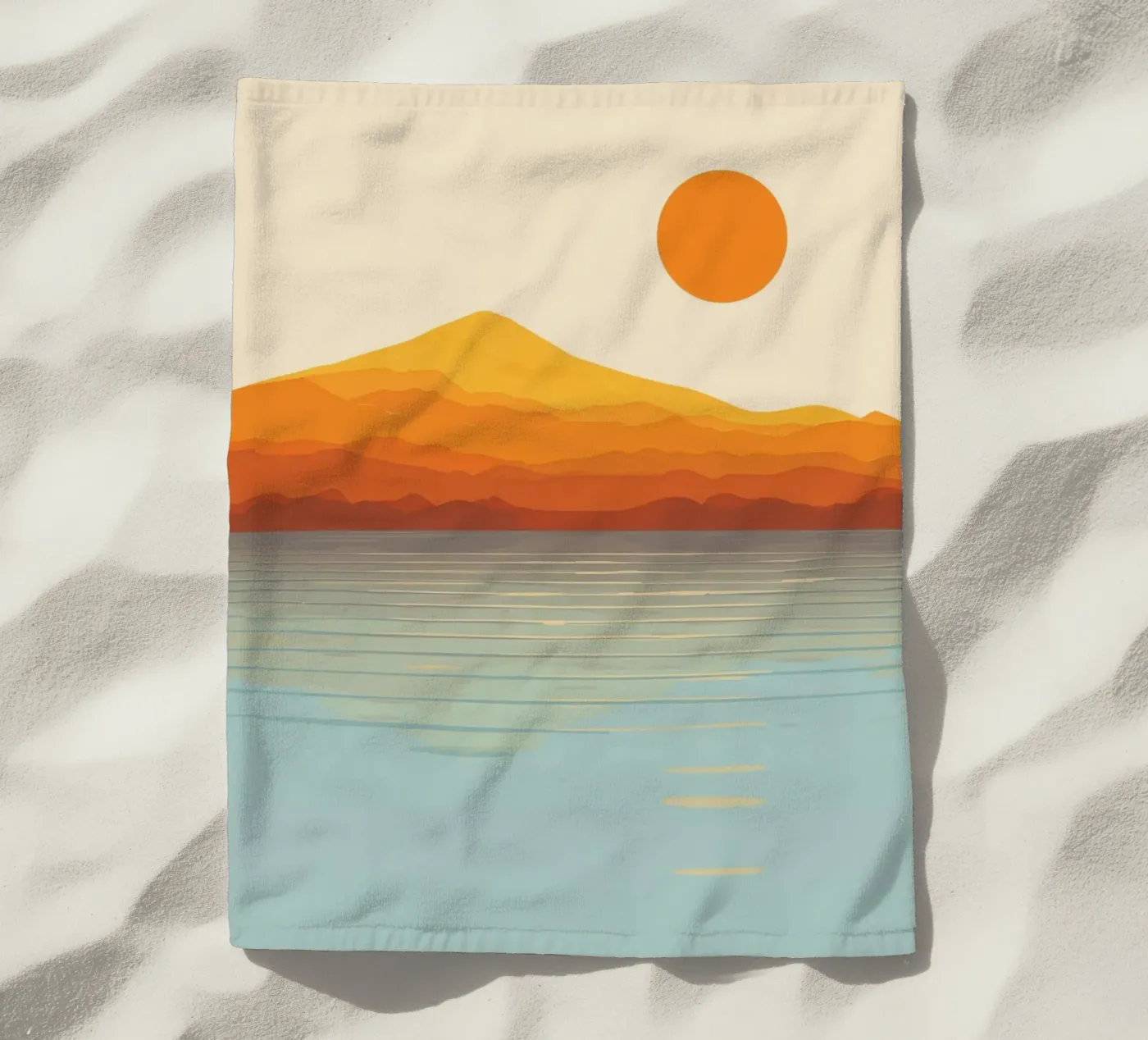 Sunset Landscape telo mare da Jannie goods