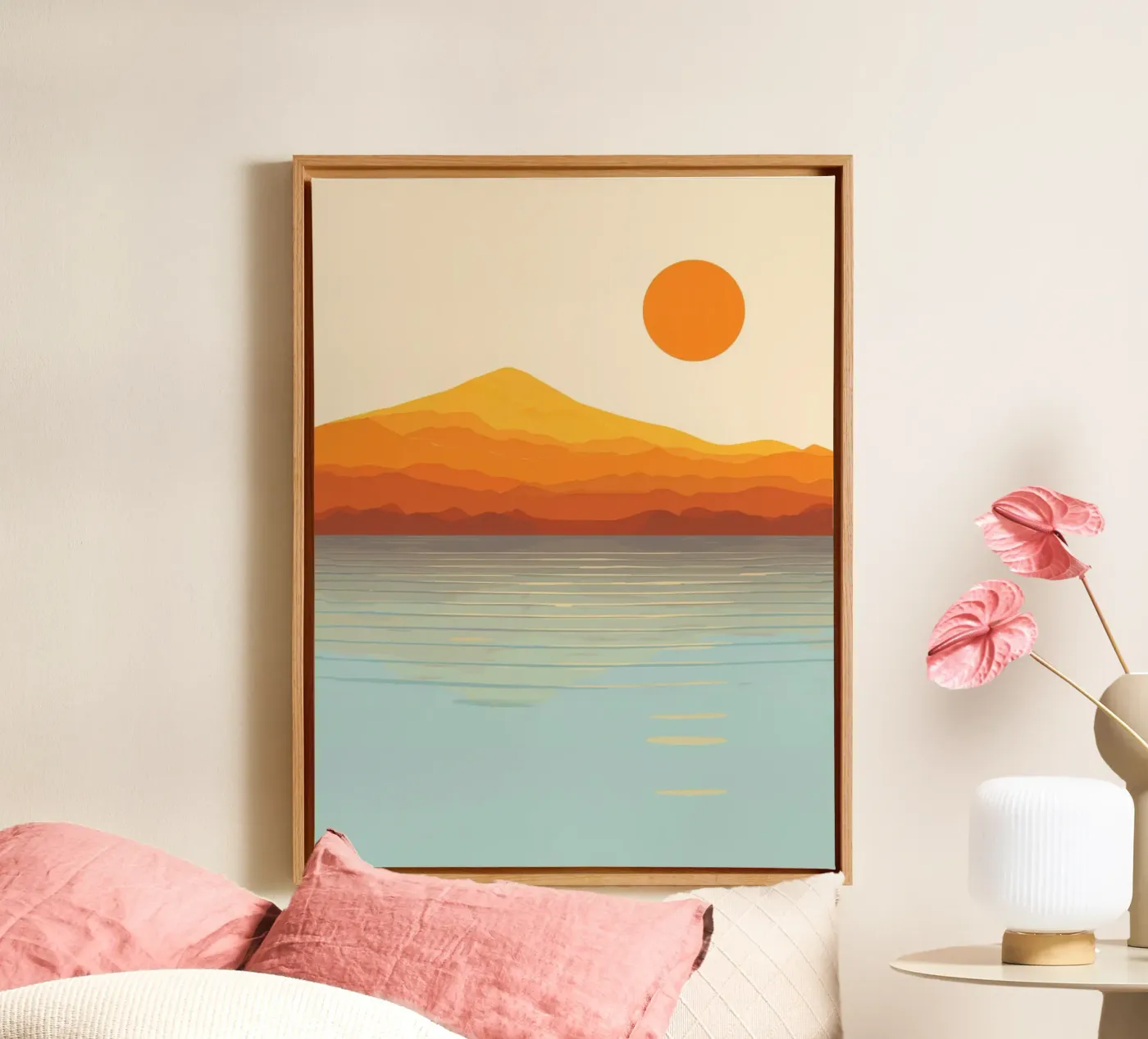 Sunset Landscape tela da Jannie goods