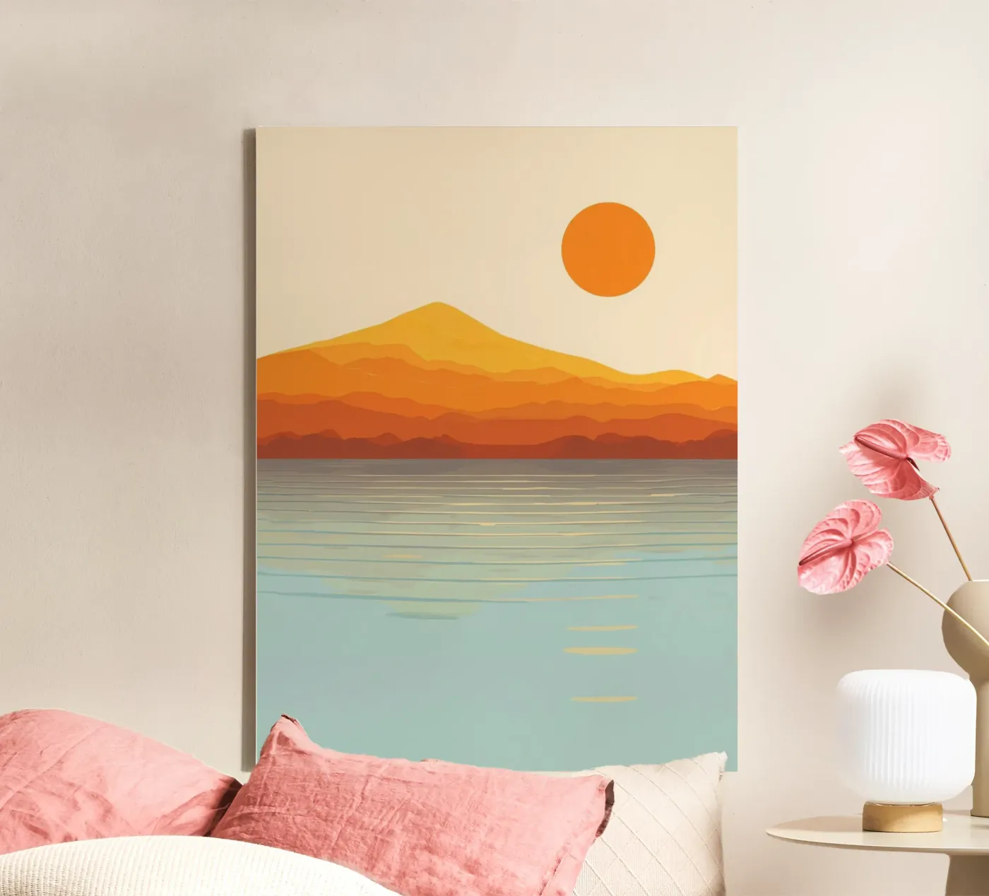 Sunset Landscape tela da Jannie goods