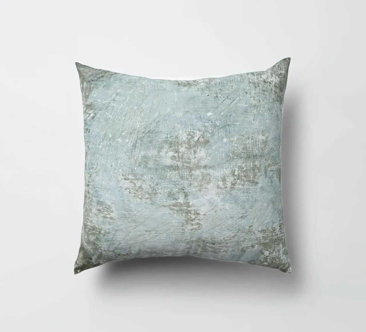 textured paint aqua cuscino da IRIS LEHNHARDT FINE ART