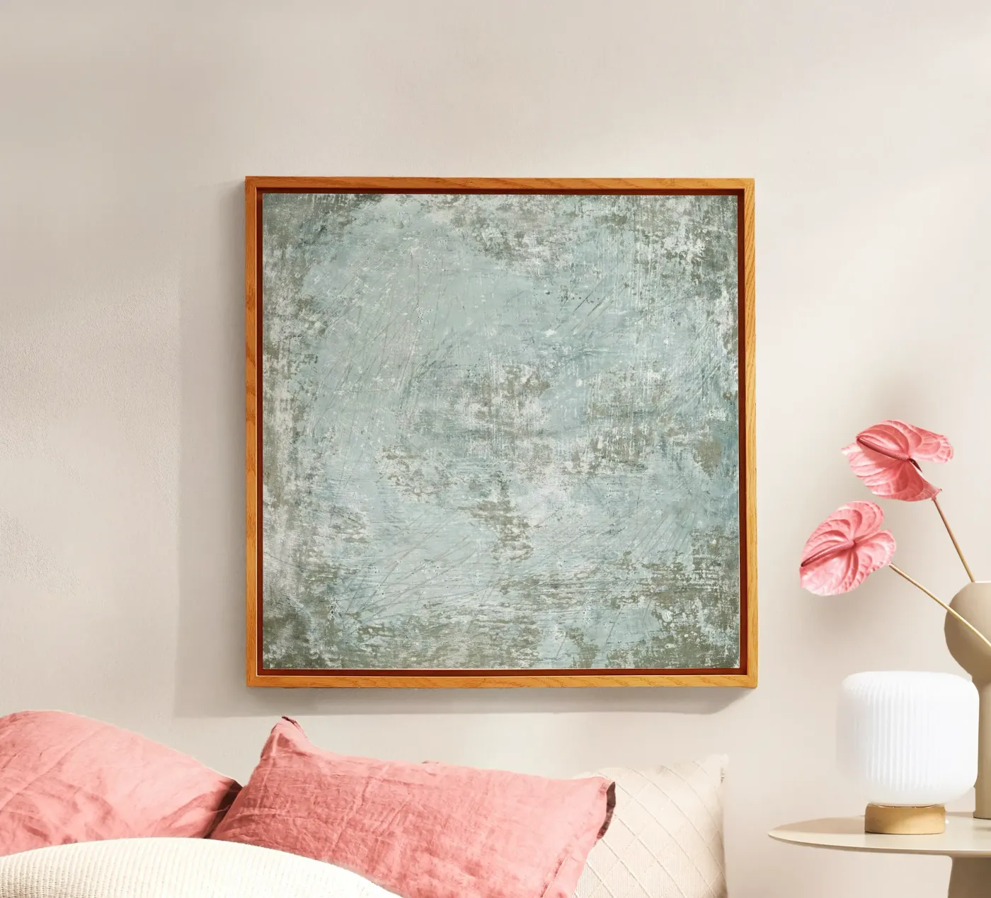 textured paint aqua plexiglass da IRIS LEHNHARDT FINE ART