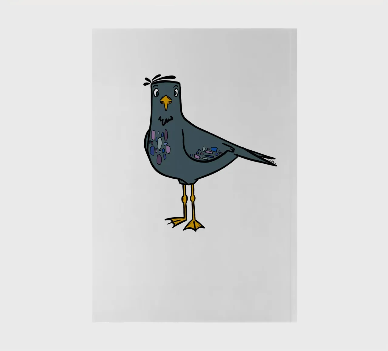Birdy - Taubenmöve notebook by STFI.studio