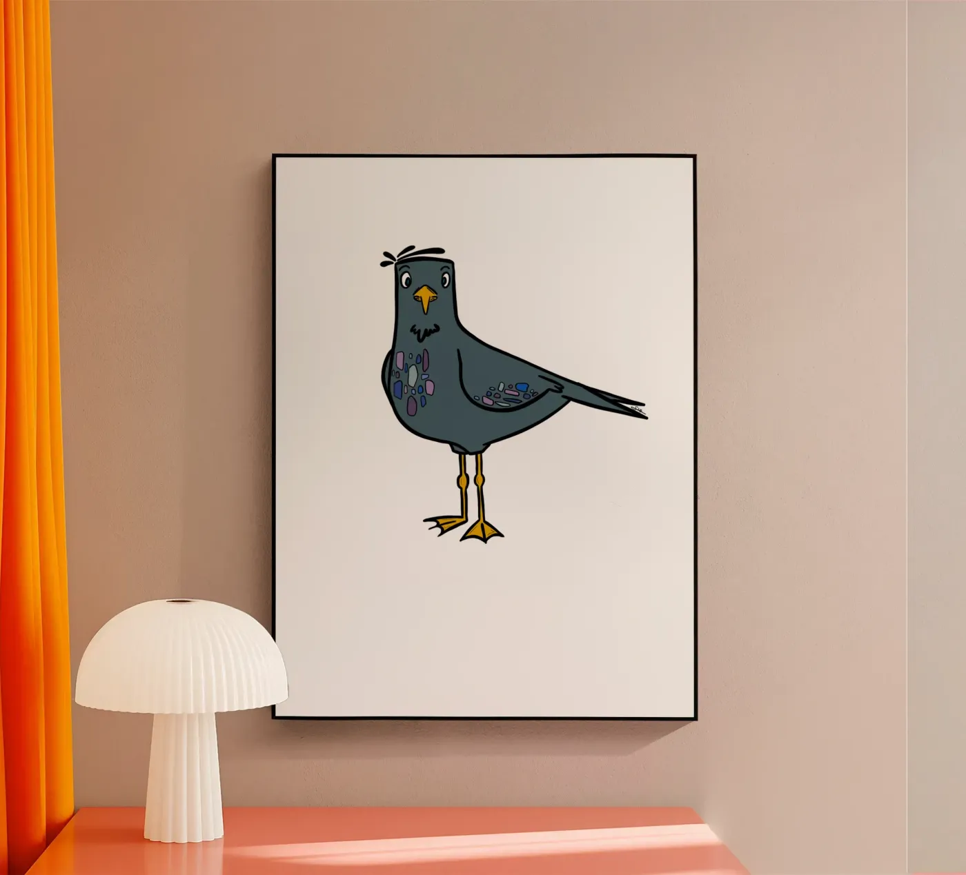 Birdy - Taubenmöve plexiglass da STFI.studio