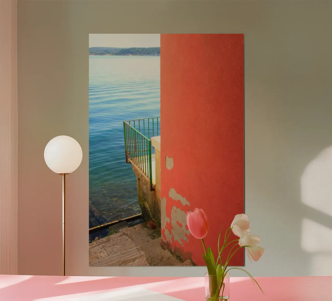Casa al mare poster con telaio in legno da eyes & tries