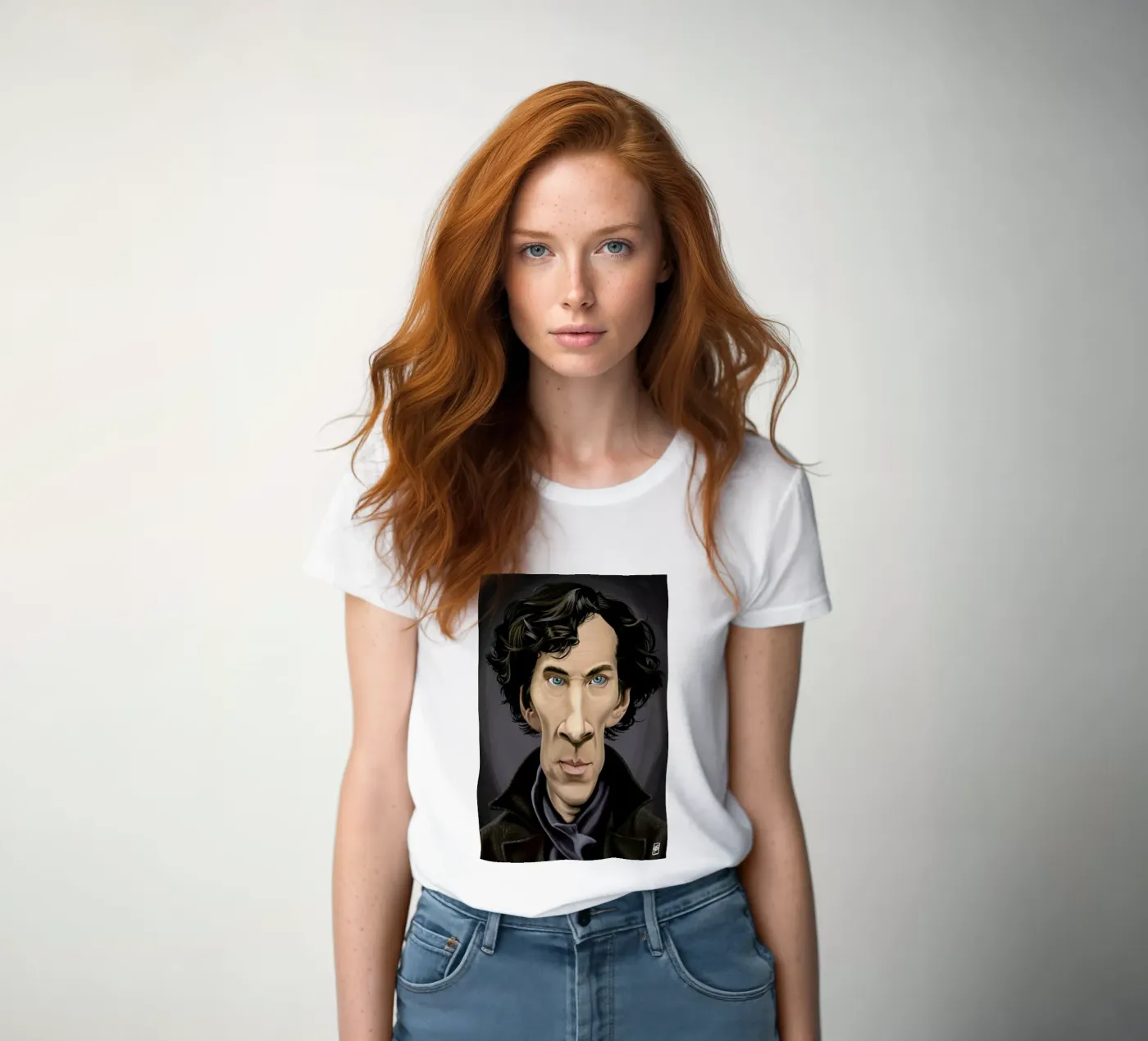 Benedict Cumberbatch t-shirt da donna da Rob Art | Illustration