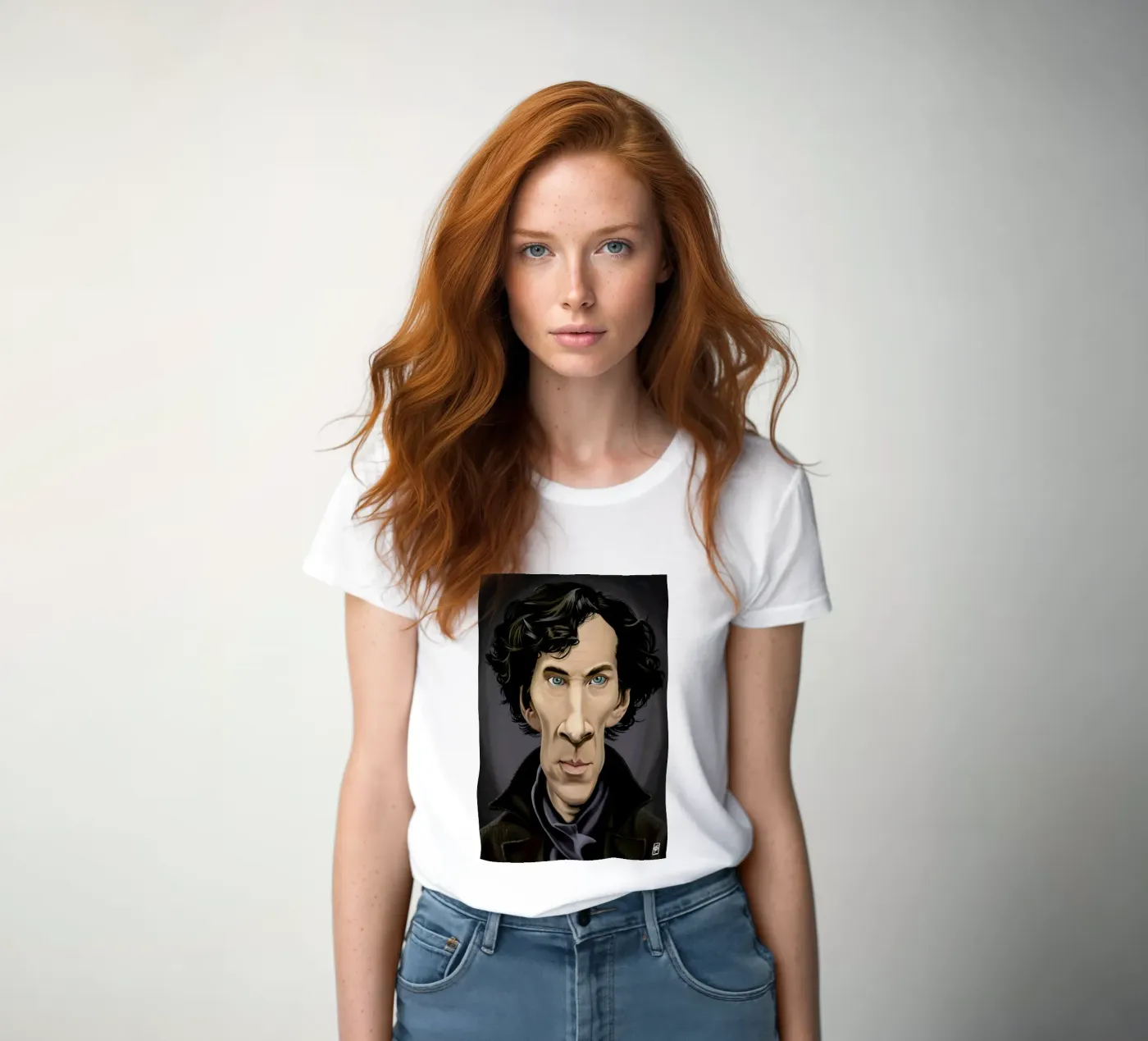 Benedict Cumberbatch t-shirt da donna da Rob Art | Illustration