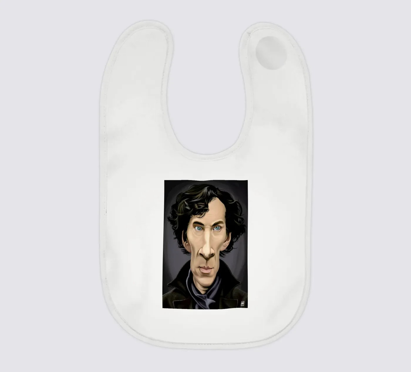 Benedict Cumberbatch baby slabbetje van Rob Art | Illustration