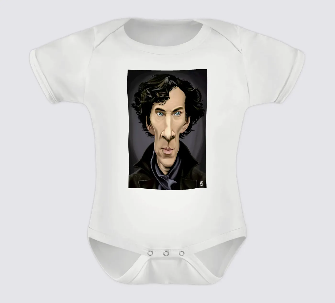 Benedict Cumberbatch body neonato maniche corte da Rob Art | Illustration