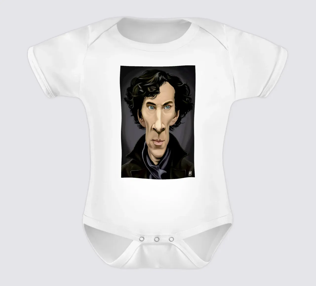 Benedict Cumberbatch body neonato maniche corte da Rob Art | Illustration