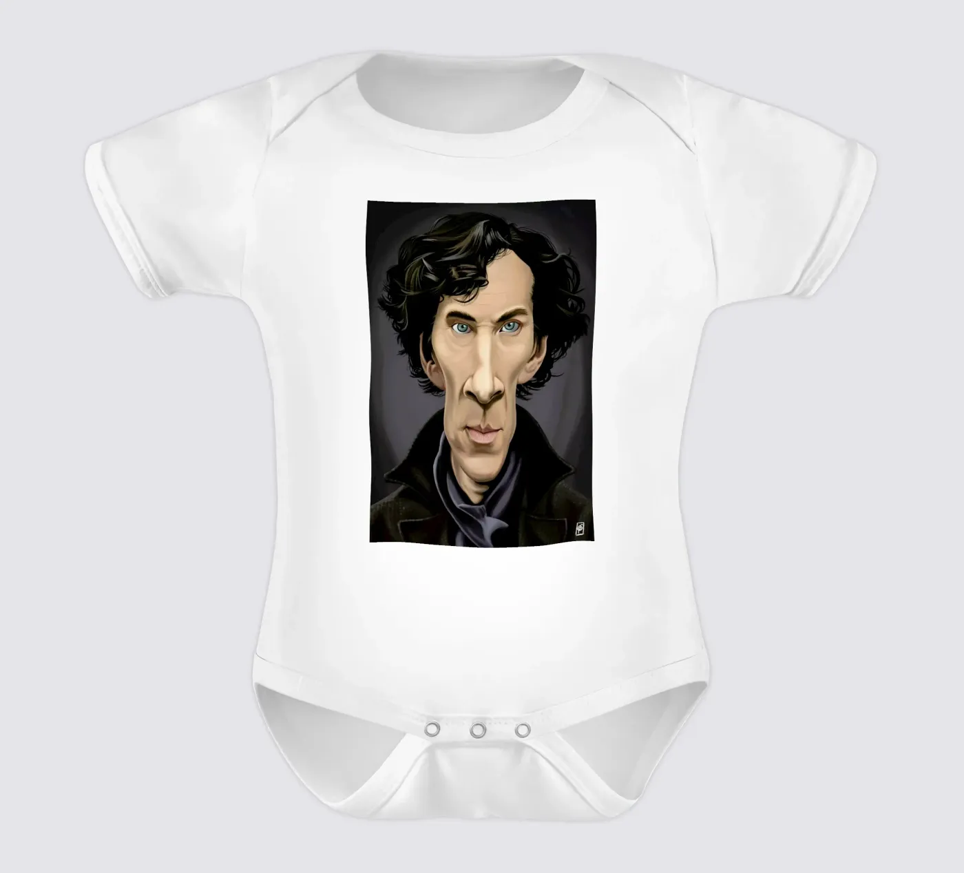 Benedict Cumberbatch body neonato maniche corte da Rob Art | Illustration
