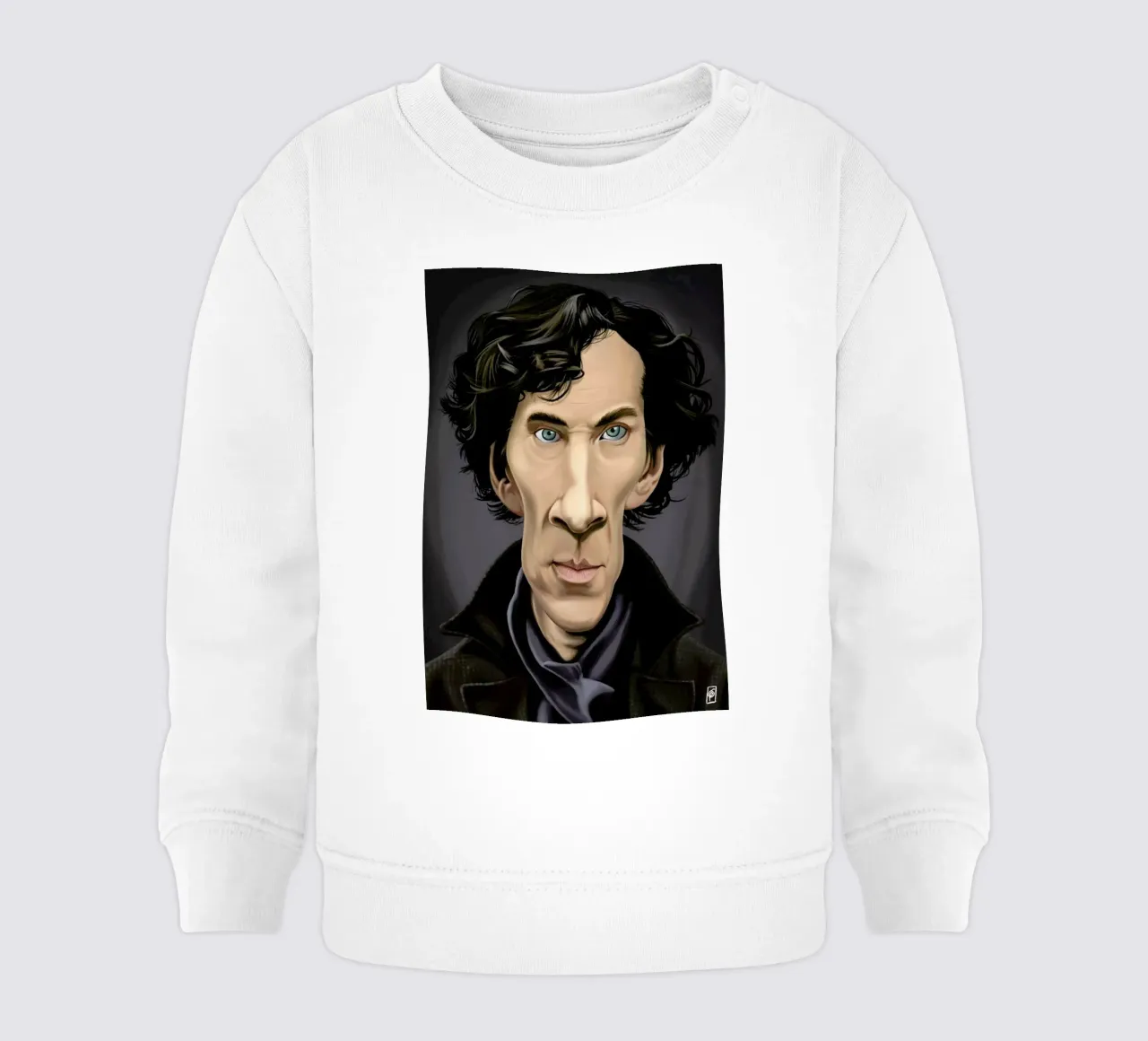 Benedict Cumberbatch baby sweatshirt by Rob Art | Illustration