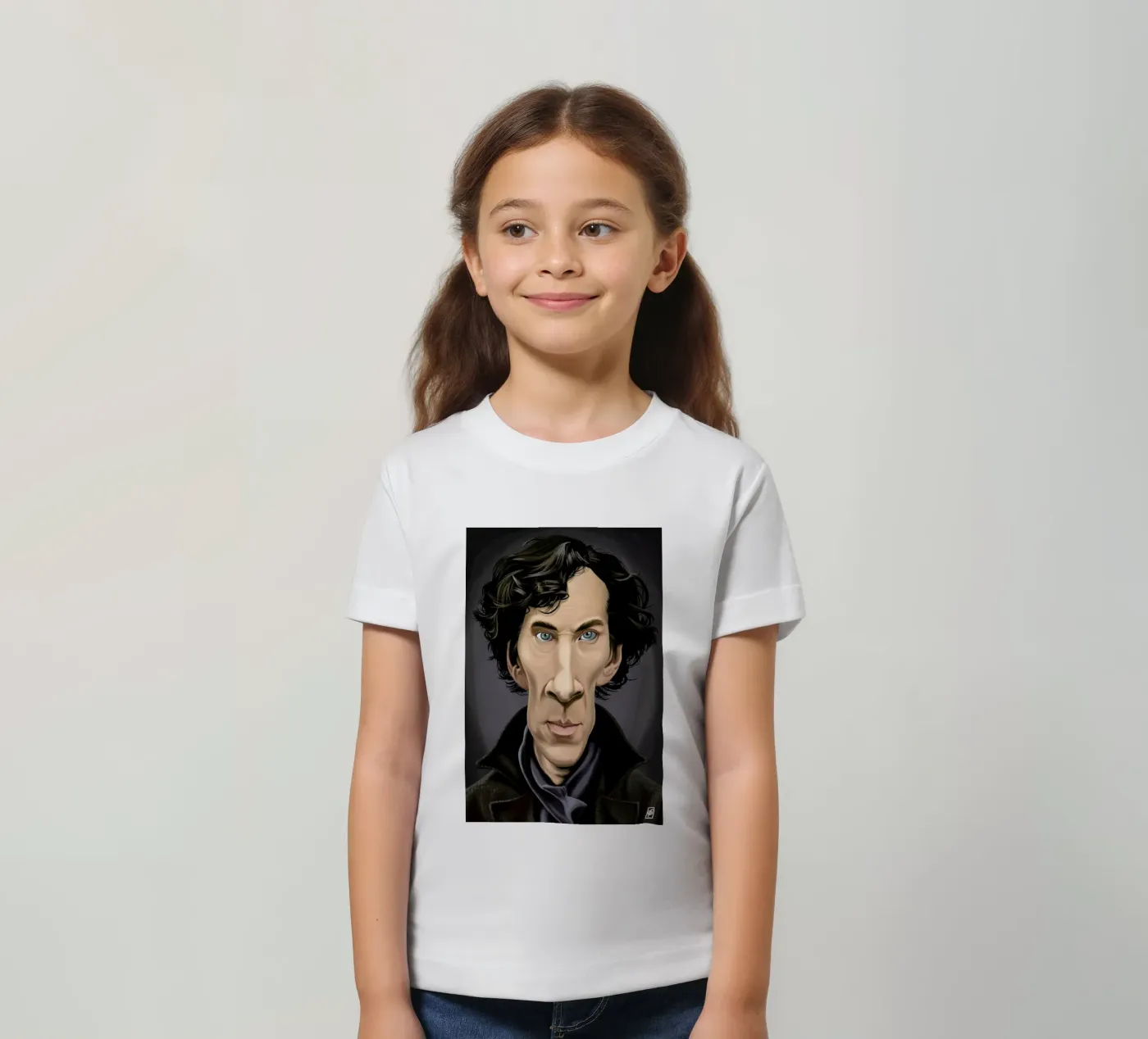 Benedict Cumberbatch kinder t-shirt van Rob Art | Illustration