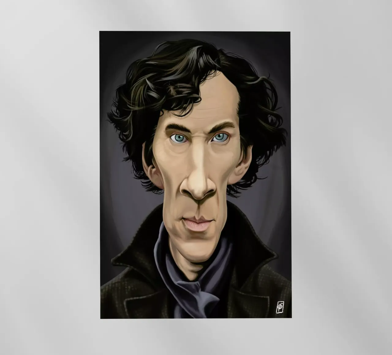 Benedict Cumberbatch lámina retroiluminada de Rob Art | Illustration
