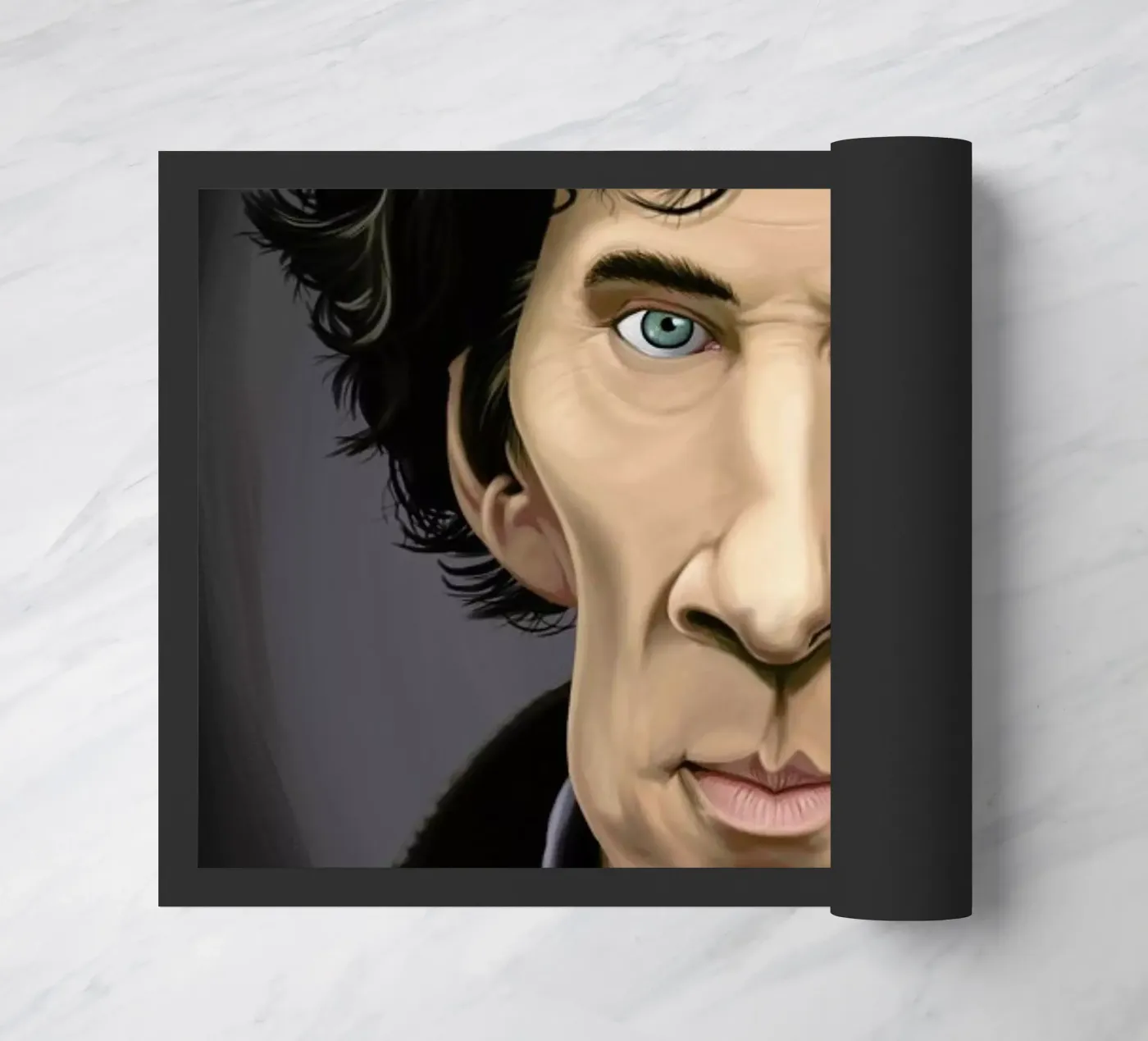 Benedict Cumberbatch deurmat van Rob Art | Illustration