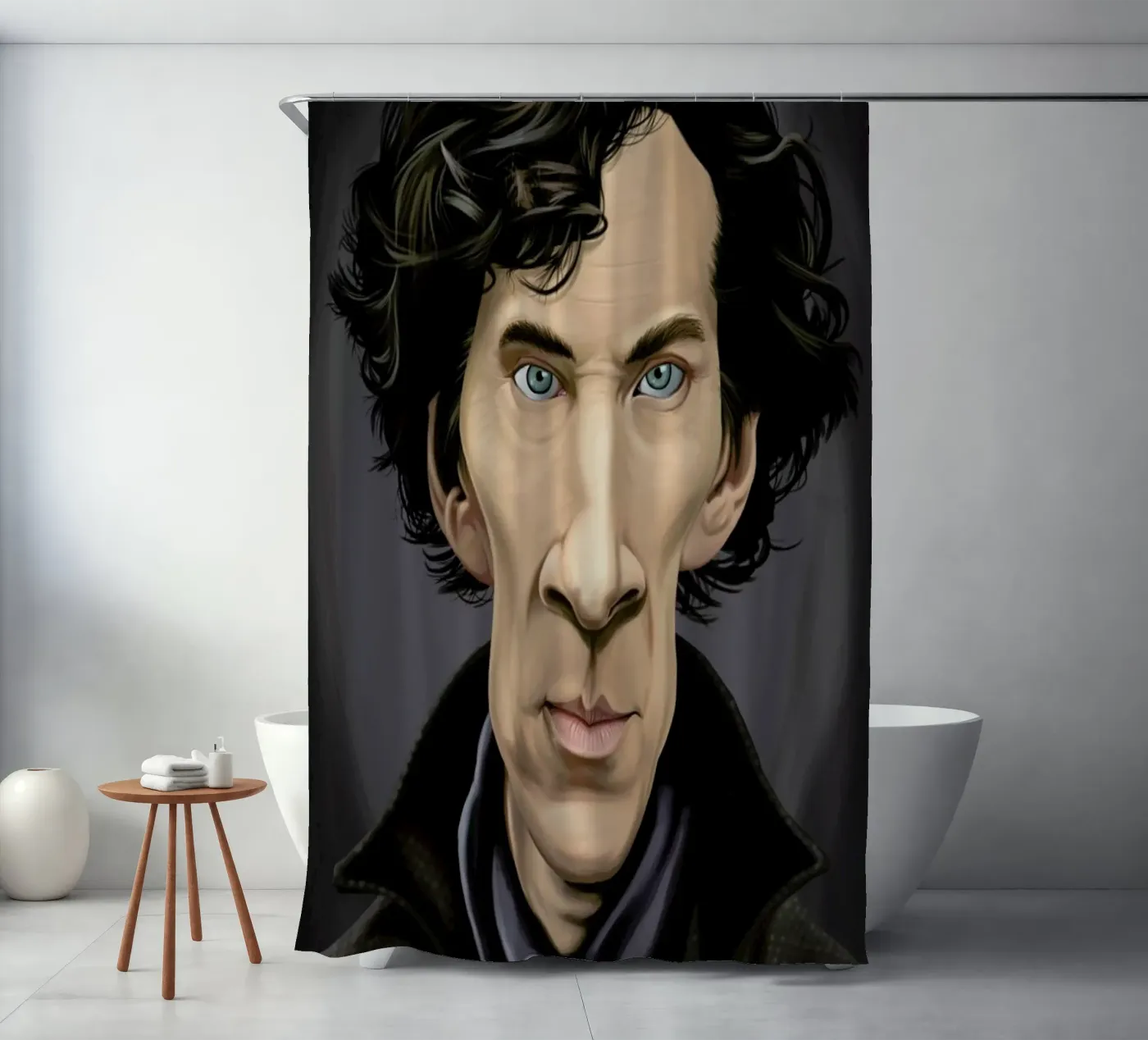 Benedict Cumberbatch Duschvorhang von Rob Art | Illustration