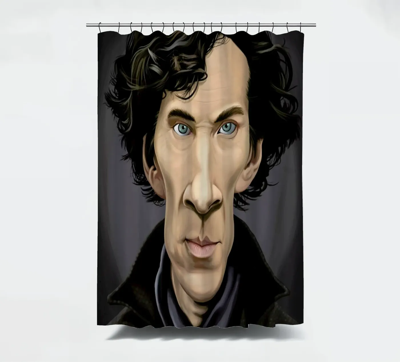 Benedict Cumberbatch douchegordijn van Rob Art | Illustration