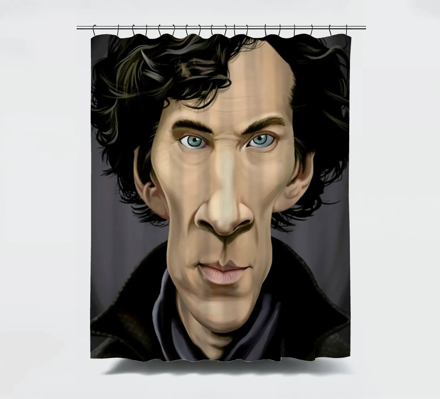 Benedict Cumberbatch douchegordijn van Rob Art | Illustration