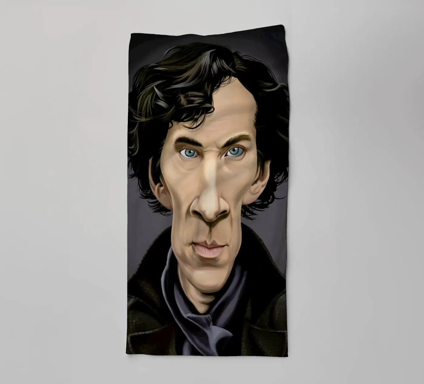 Benedict Cumberbatch towel by Rob Art | Illustration