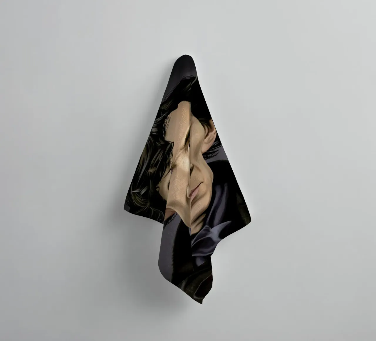 Benedict Cumberbatch toalla de baño de Rob Art | Illustration
