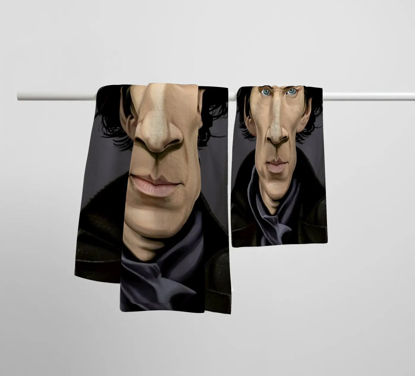 Benedict Cumberbatch towel by Rob Art | Illustration