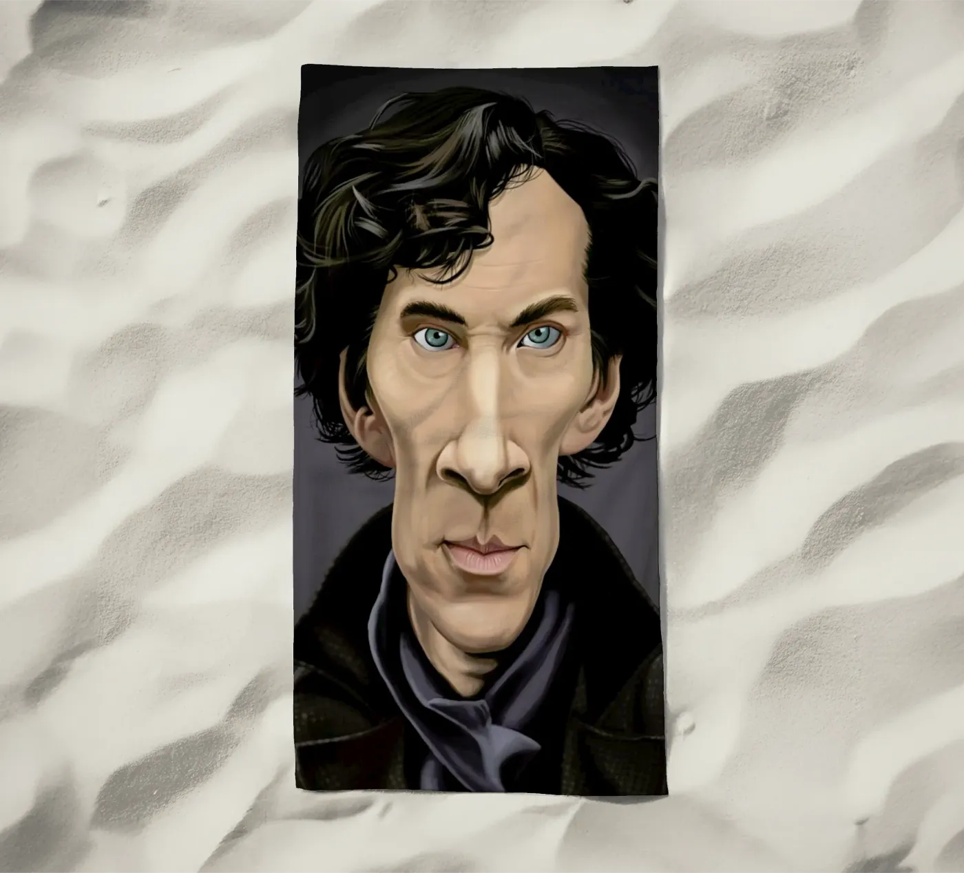 Benedict Cumberbatch strandhanddoek van Rob Art | Illustration